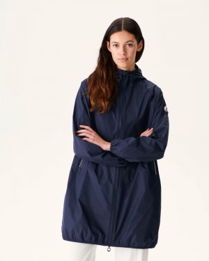 JOTT Copenhagen Long Hooded Ženske Jakne Tamnoplave | ZTP-6129