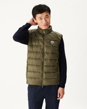 JOTT Great Cold Tim Sleeveless Muške Donje Jakne Maslinasto Zelene | TAA-3216