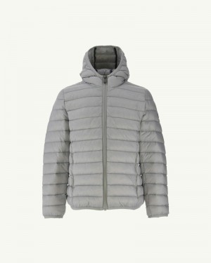 JOTT Hugo Lightweight Hooded Dječje Donje Jakne Svijetlo Sive | ACJ-7762