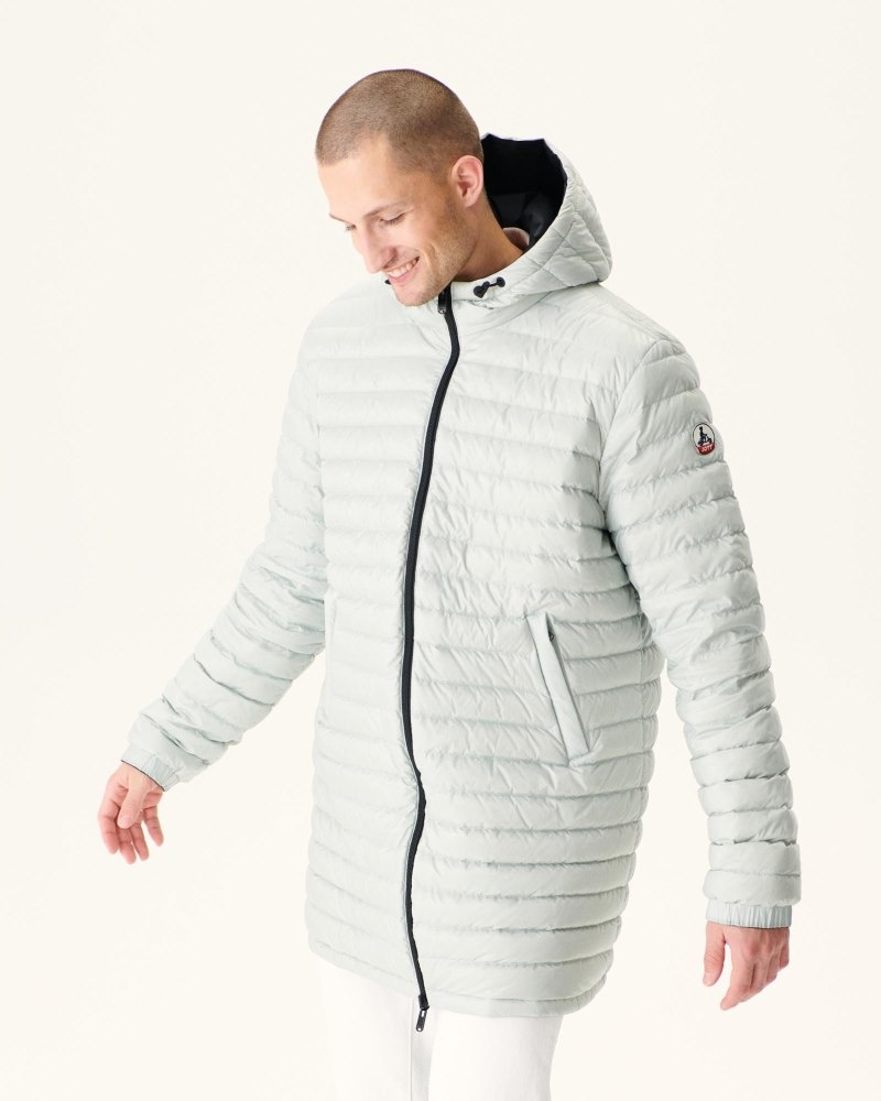 JOTT Amsterdam Long Reversible Hooded Muške Donje Jakne Crne Svijetlo Sive | RGH-9256