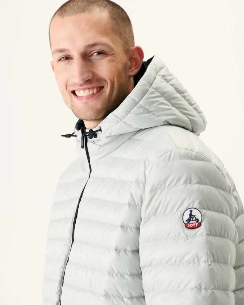 JOTT Amsterdam Long Reversible Hooded Muške Donje Jakne Crne Svijetlo Sive | RGH-9256