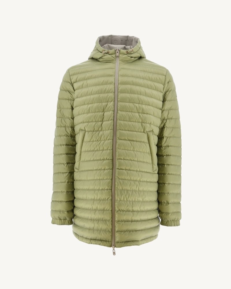 JOTT Amsterdam Long Reversible Hooded Muške Pufer Jakne Bež Svijetlo Kaki Boja | PMR-6957