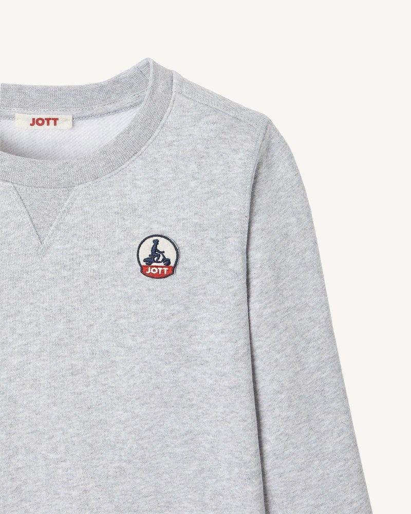 JOTT Barcelos Organic Cotton Dječje Dukserice Sive | ATB-8312