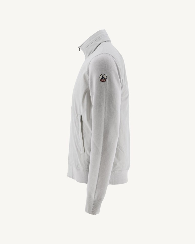 JOTT Bardenas Bi-material Hooded Muške Jakne Svijetlo Sive | EUU-9332