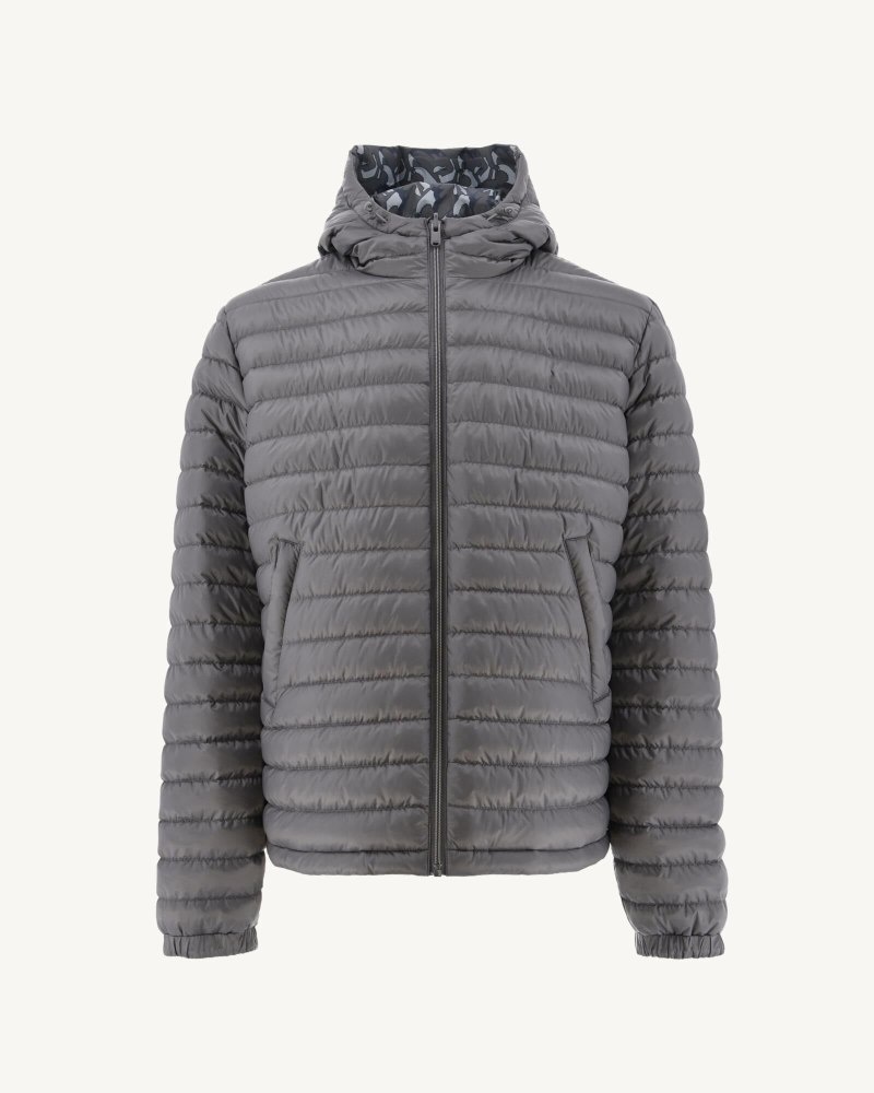 JOTT Bergen Reversible Hooded Muške Donje Jakne Sive | SRY-5038