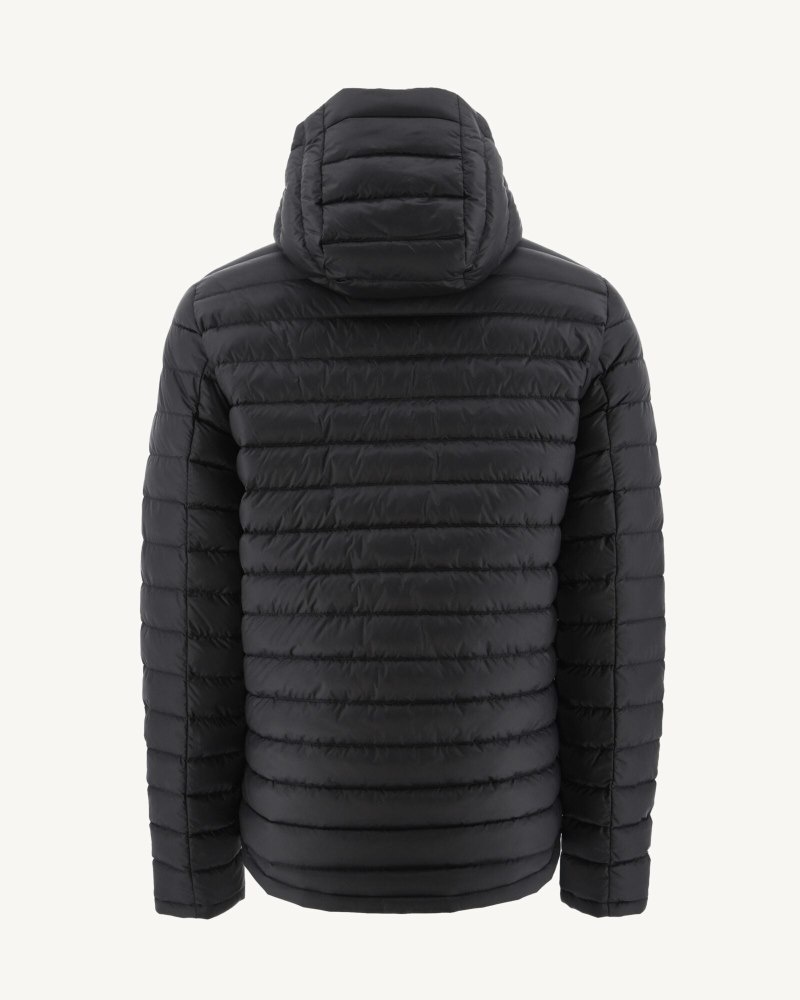 JOTT Bergen Reversible Hooded Muške Pufer Jakne Maskirne Crne | HOB-1784