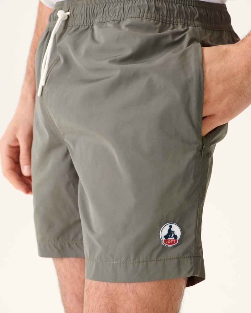 JOTT Biarritz Muške Swim Shorts Maslinasto Zelene | FZS-0860