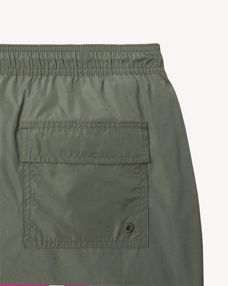 JOTT Biarritz Muške Swim Shorts Maslinasto Zelene | FZS-0860