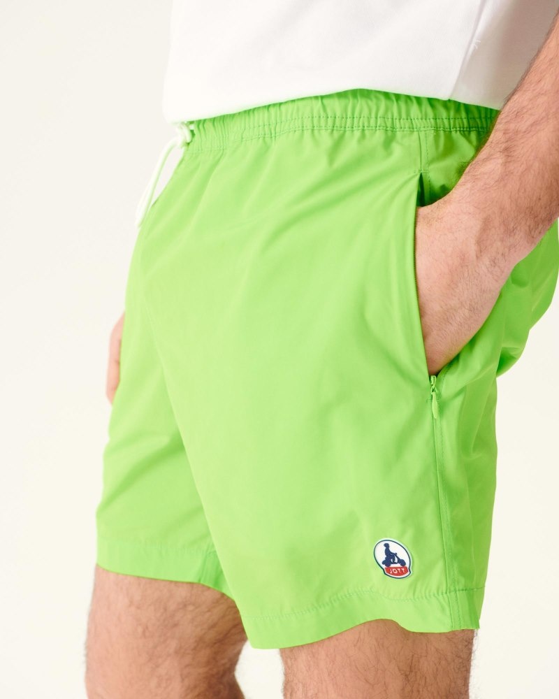 JOTT Biarritz Muške Swim Shorts Zelene Bijele | BTD-5960