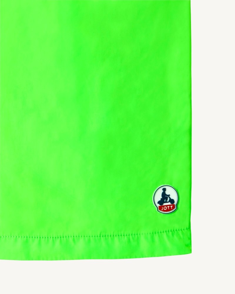JOTT Biarritz Muške Swim Shorts Zelene Bijele | BTD-5960