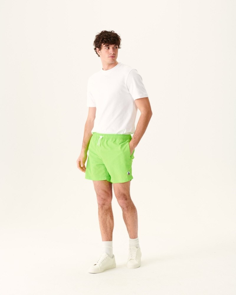 JOTT Biarritz Muške Swim Shorts Zelene Bijele | BTD-5960