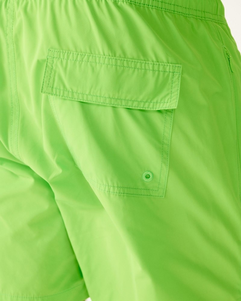 JOTT Biarritz Muške Swim Shorts Zelene Bijele | BTD-5960