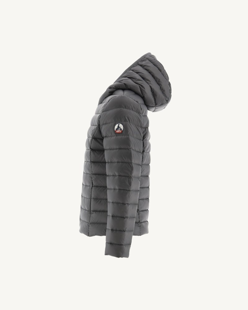 JOTT Carla Lightweight Hooded Dječje Donje Jakne Tamno Sive | LOO-3195