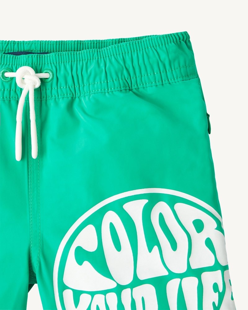 JOTT Cassis Dječje Swim Shorts Zelene Bijele | MJJ-4840