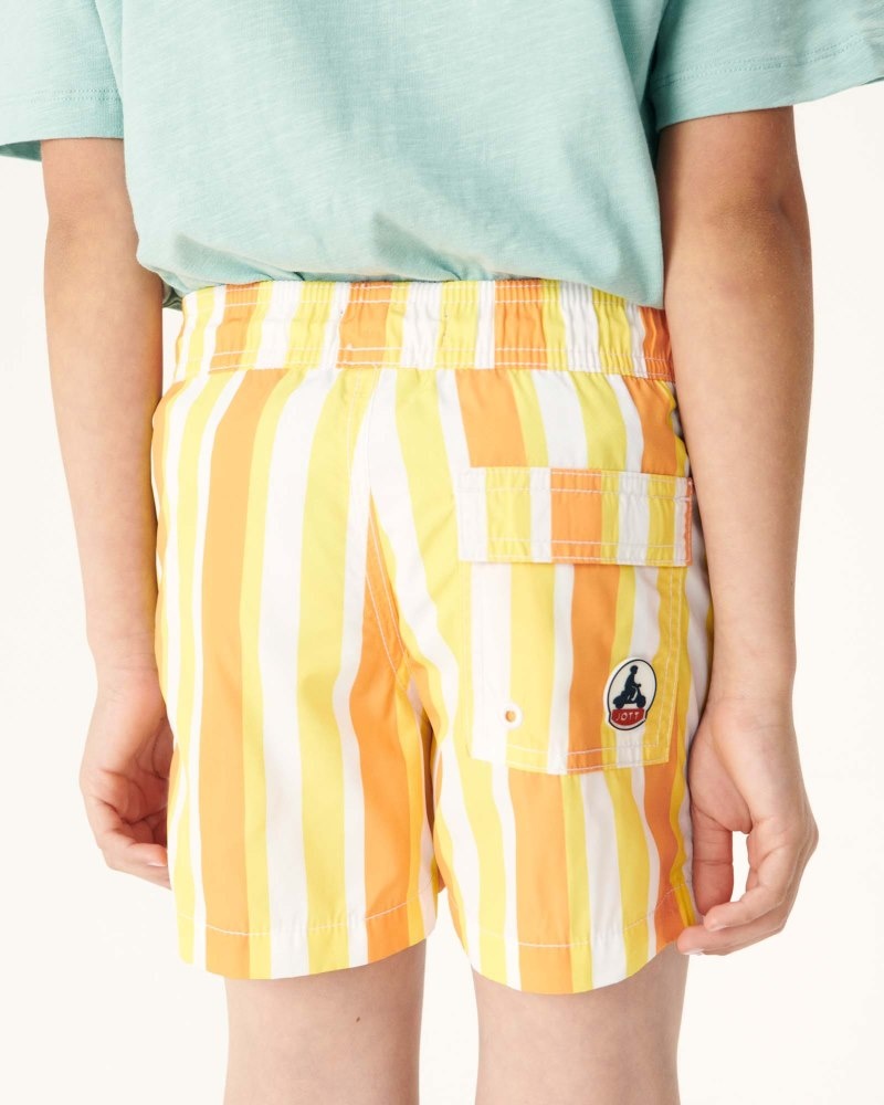 JOTT Cassis Stripe Dječje Swim Shorts Limun Bijele | VZS-7550