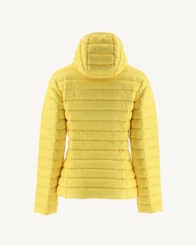 JOTT Cloe Lightweight Hooded Ženske Donje Jakne Svijetlo Žute | ESQ-9087