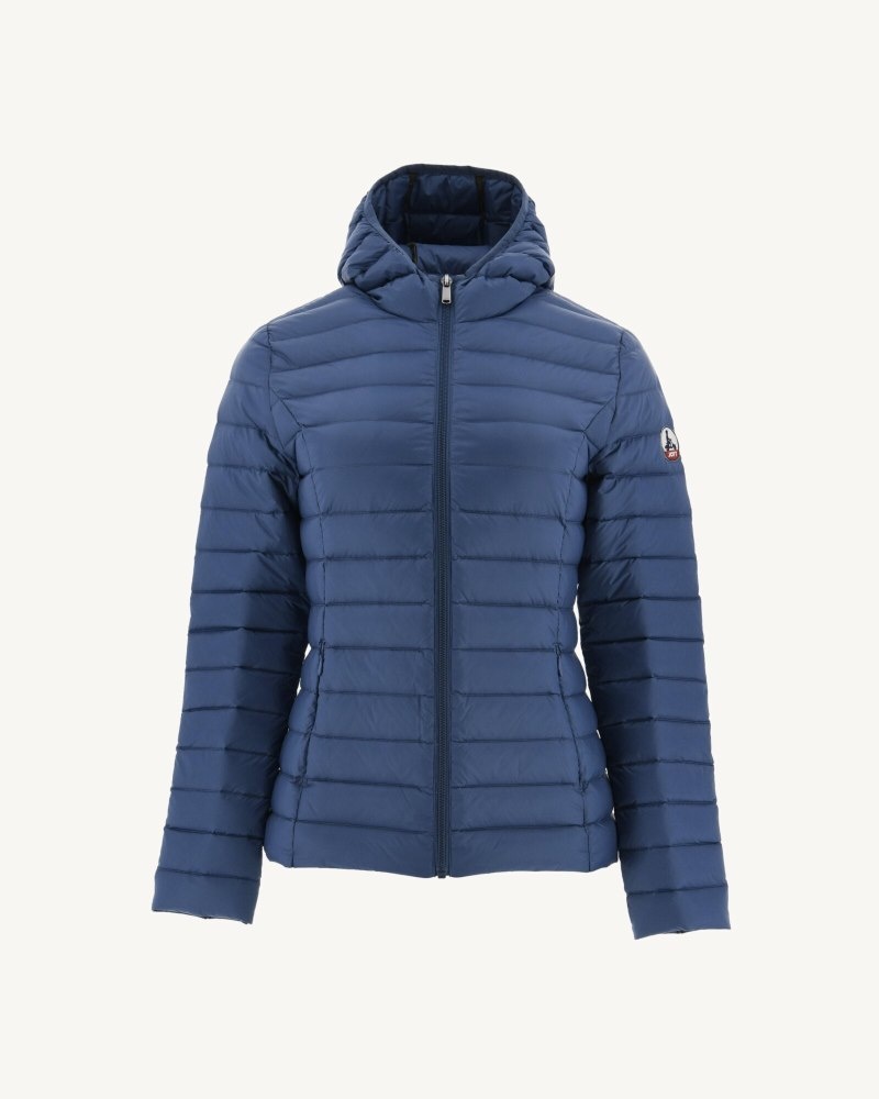 JOTT Cloe Lightweight Hooded Ženske Donje Jakne Plave | JWG-8298