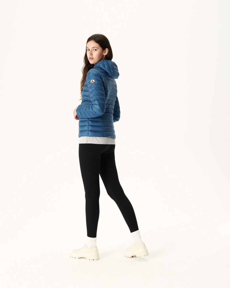 JOTT Cloe Lightweight Hooded Ženske Donje Jakne Plave | JWG-8298