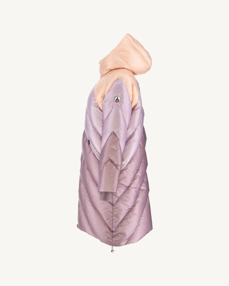 JOTT Comet Grand Cold Long Hooded Ženske Pufer Jakne Ljubičaste | HVL-0154