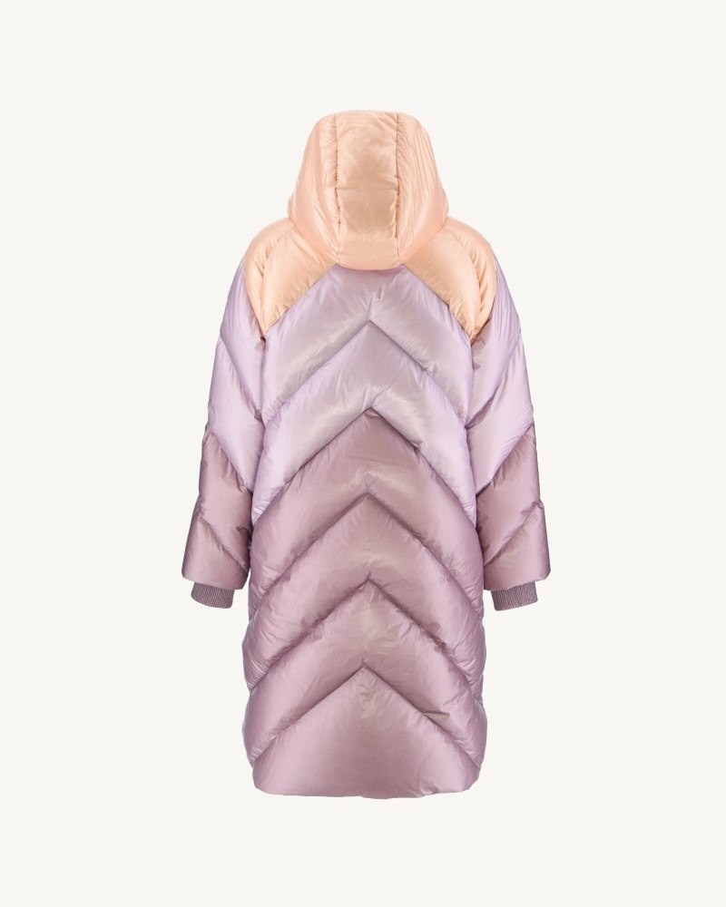 JOTT Comet Grand Cold Long Hooded Ženske Pufer Jakne Ljubičaste | HVL-0154
