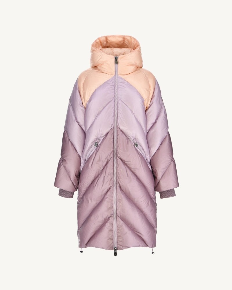 JOTT Comet Grand Cold Long Hooded Ženske Pufer Jakne Ljubičaste | HVL-0154