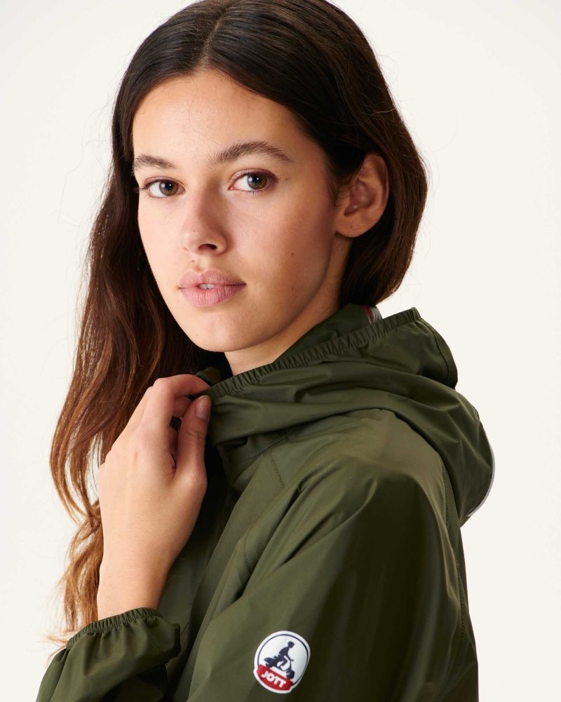 JOTT Copenhagen Long Hooded Ženske Jakne Maslinasto Zelene | ZKZ-5731