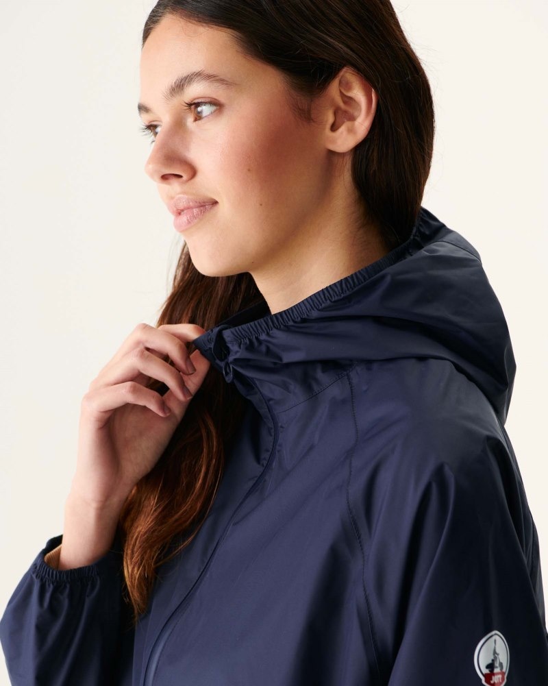 JOTT Copenhagen Long Hooded Ženske Jakne Tamnoplave | ZTP-6129