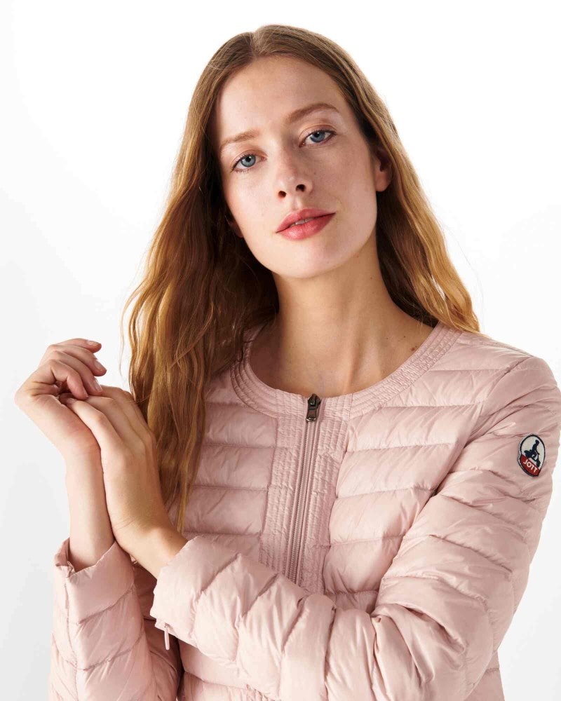 JOTT Douda Light Ženske Podstavljene Jakne Svijetlo Roze | ZQC-4489