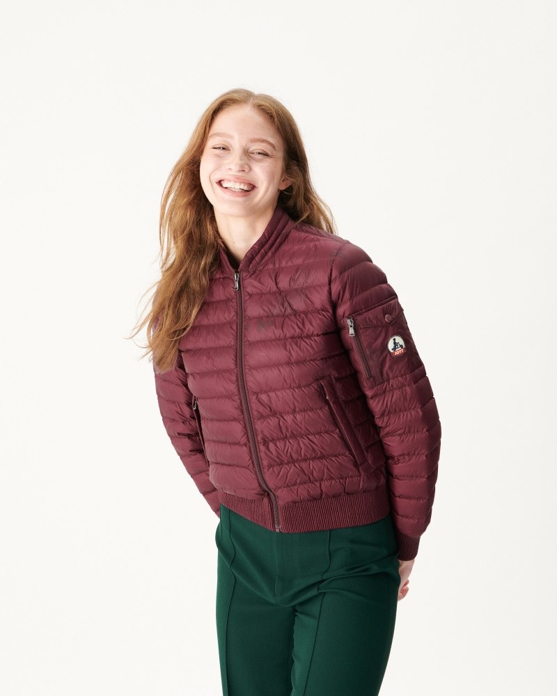 JOTT Eggplant Emmy Lightweight Ženske Pufer Jakne Ljubičaste | DDS-8674