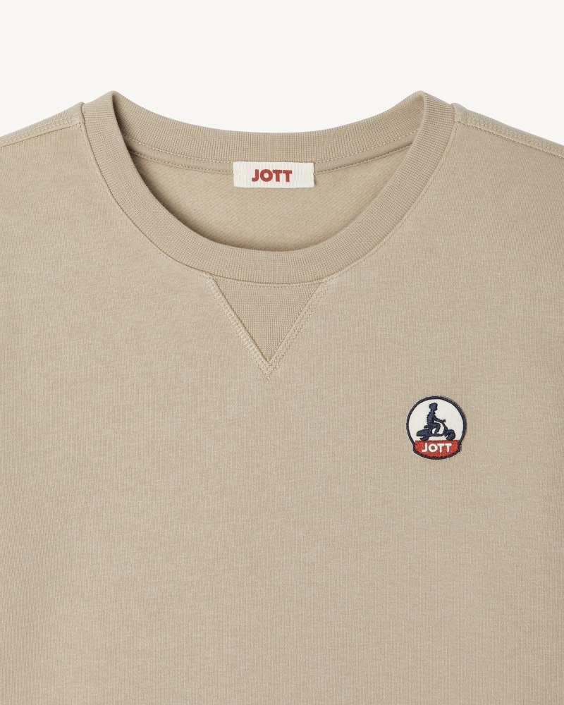 JOTT Elvas Organic Cotton Ženske Dukserice Bež | SKB-9301