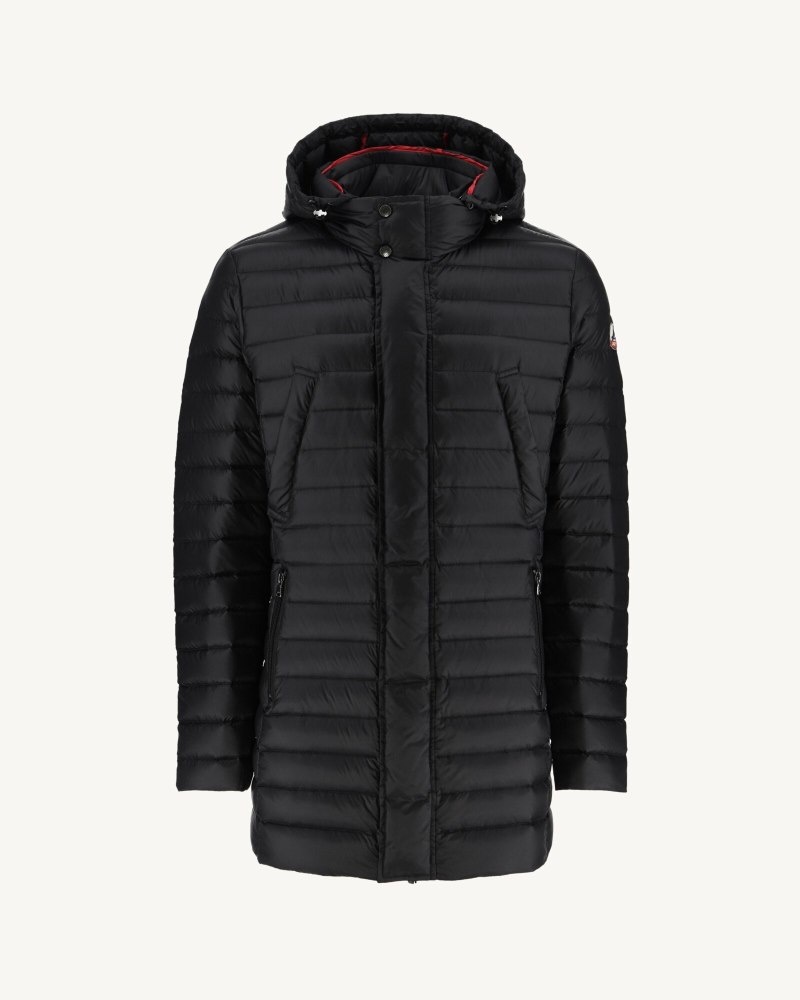 JOTT Florent Lightweight Hooded Muške Donje Jakne Crne | MFO-8526