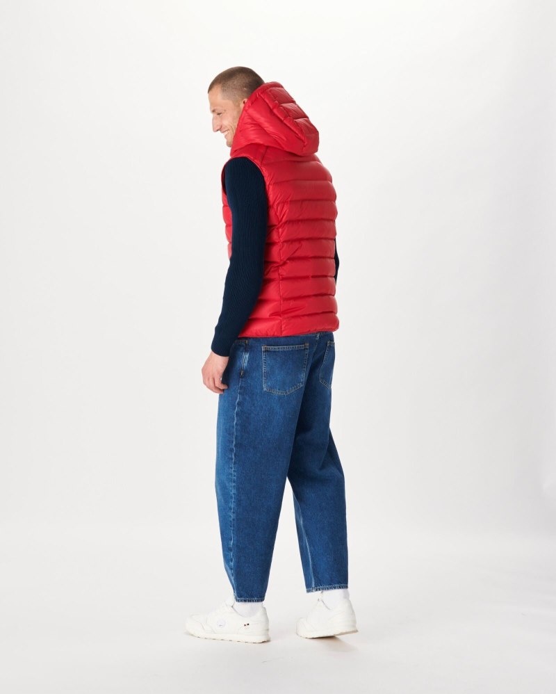 JOTT Grand Cold Sleeveless Muške Donje Jakne Crvene | BAT-6561