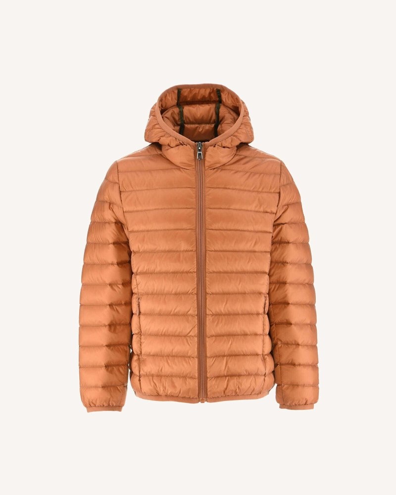JOTT Hugo Lightweight Hooded Dječje Donje Jakne Smeđe | QMT-7249