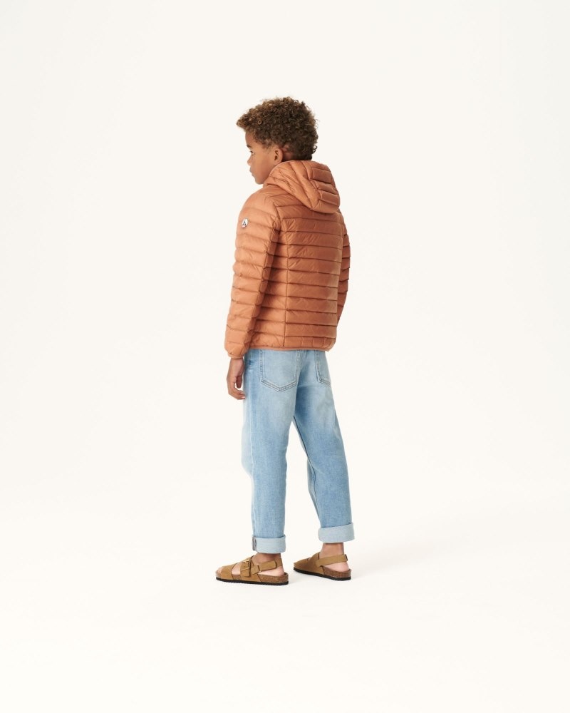 JOTT Hugo Lightweight Hooded Dječje Donje Jakne Smeđe | QMT-7249