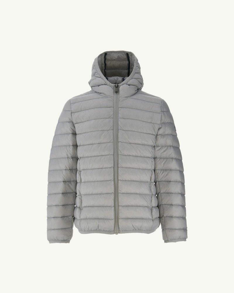 JOTT Hugo Lightweight Hooded Dječje Donje Jakne Svijetlo Sive | ACJ-7762