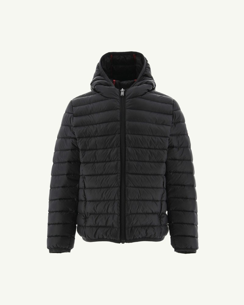 JOTT Hugo Lightweight Hooded Dječje Donje Jakne Crne | URN-7447