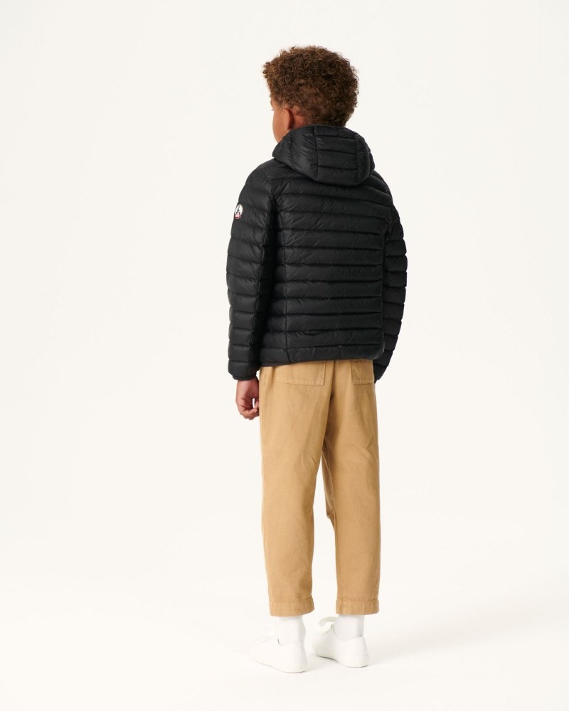 JOTT Hugo Lightweight Hooded Dječje Donje Jakne Crne | URN-7447
