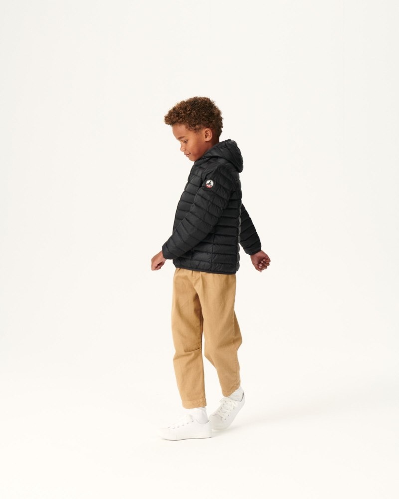 JOTT Hugo Lightweight Hooded Dječje Donje Jakne Crne | URN-7447