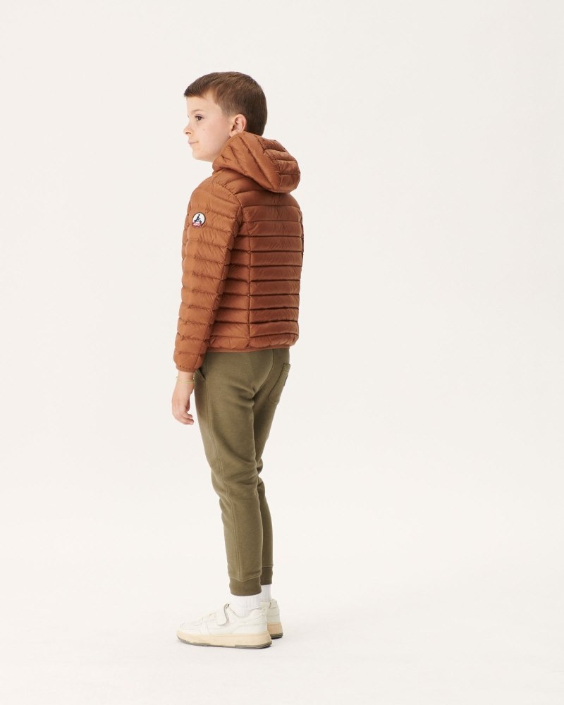JOTT Hugo Lightweight Hooded Dječje Donje Jakne Smeđe | ELM-9774
