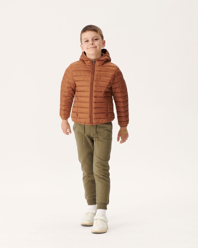 JOTT Hugo Lightweight Hooded Dječje Donje Jakne Smeđe | ELM-9774