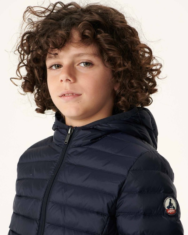 JOTT Hugo Lightweight Hooded Dječje Donje Jakne Tamnoplave | UPP-9514