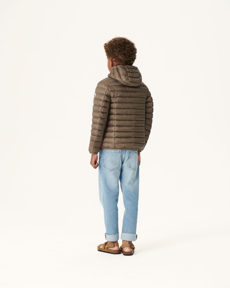 JOTT Hugo Lightweight Hooded Dječje Donje Jakne Sive Smeđe | CIB-2981