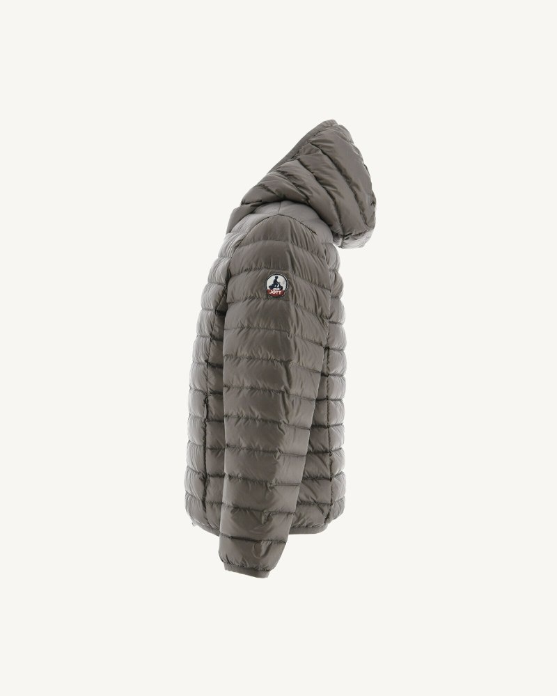 JOTT Hugo Lightweight Hooded Dječje Donje Jakne Sive Smeđe | CIB-2981