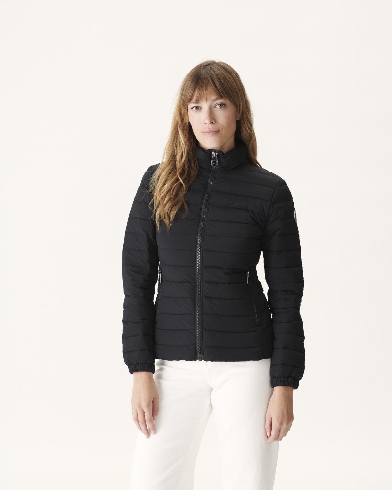JOTT Jade Lightweight Ženske Podstavljene Jakne Crne | AVS-1198