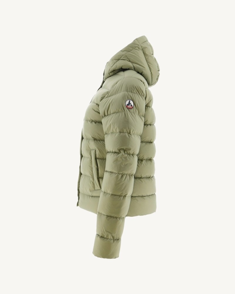 JOTT Jane Ravno Hooded Ženske Donje Jakne Svijetlo Kaki Boja | ELG-5006