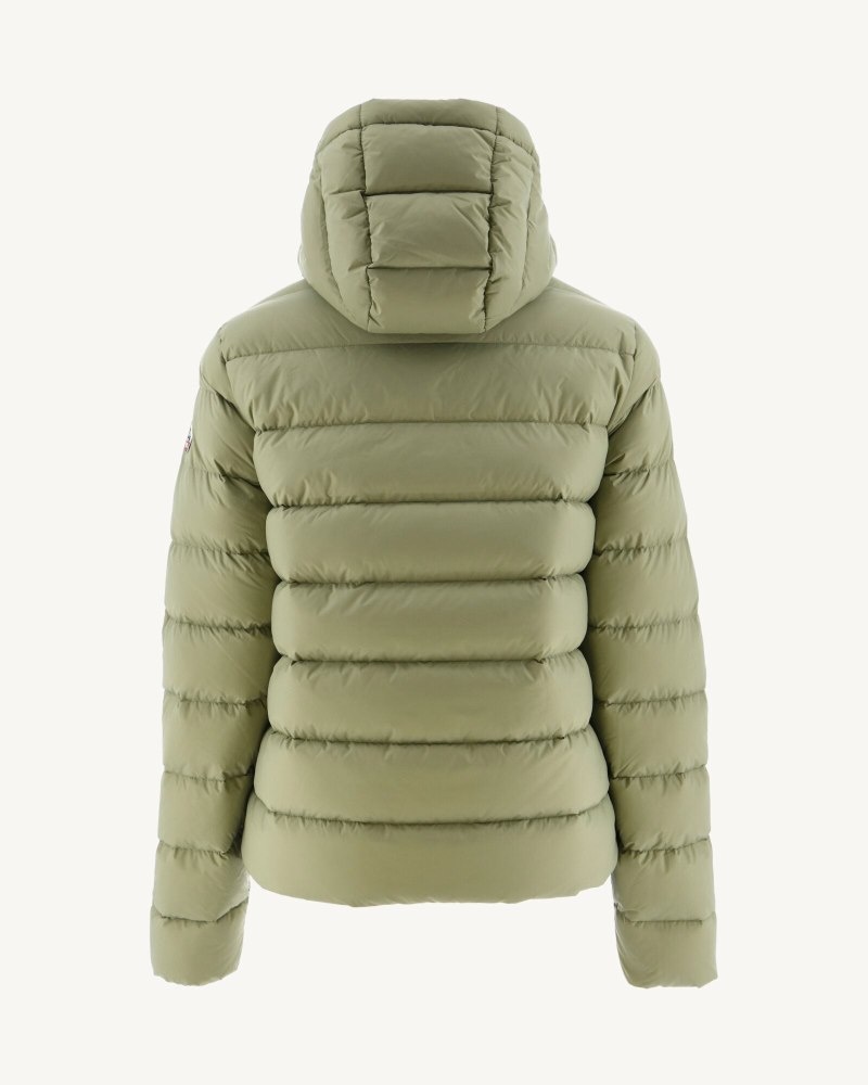 JOTT Jane Ravno Hooded Ženske Donje Jakne Svijetlo Kaki Boja | ELG-5006