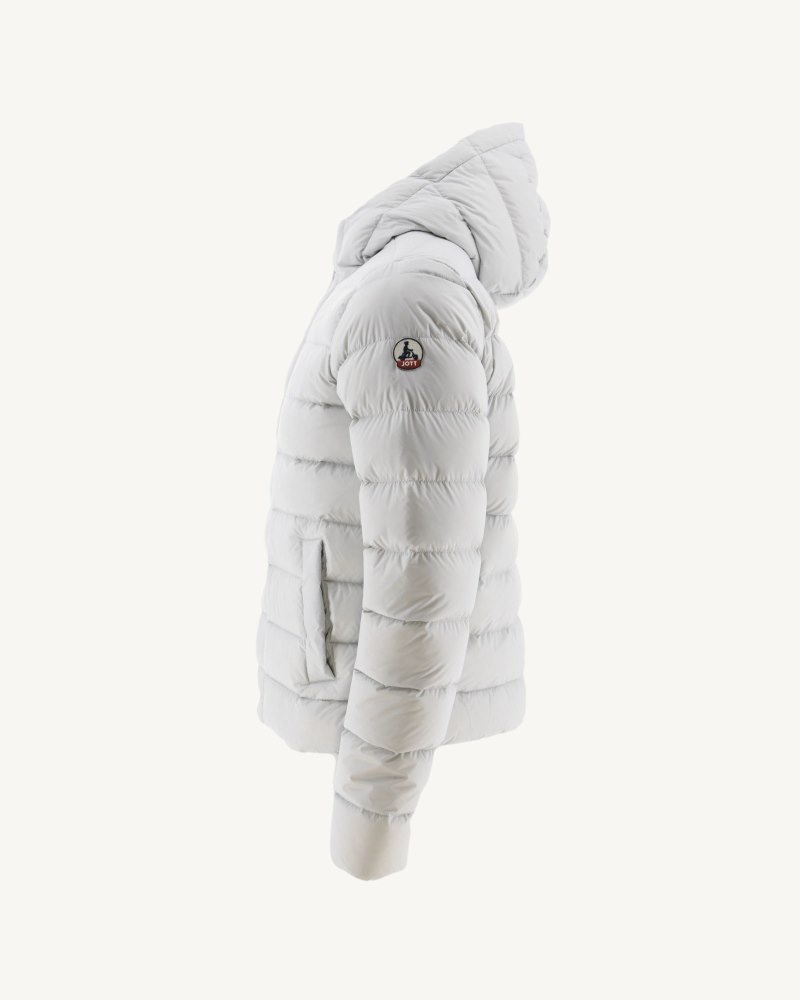 JOTT Jane Ravno Hooded Ženske Podstavljene Jakne Svijetlo Sive | FBF-9843