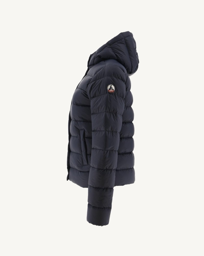 JOTT Jane Ravno Hooded Ženske Pufer Jakne Tamnoplave | XRG-3533