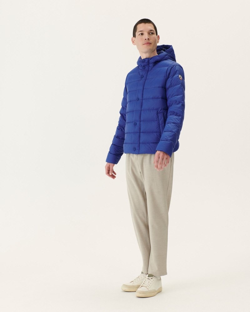 JOTT Jorge Hooded Muške Pufer Jakne Tamno Plave | CON-9623