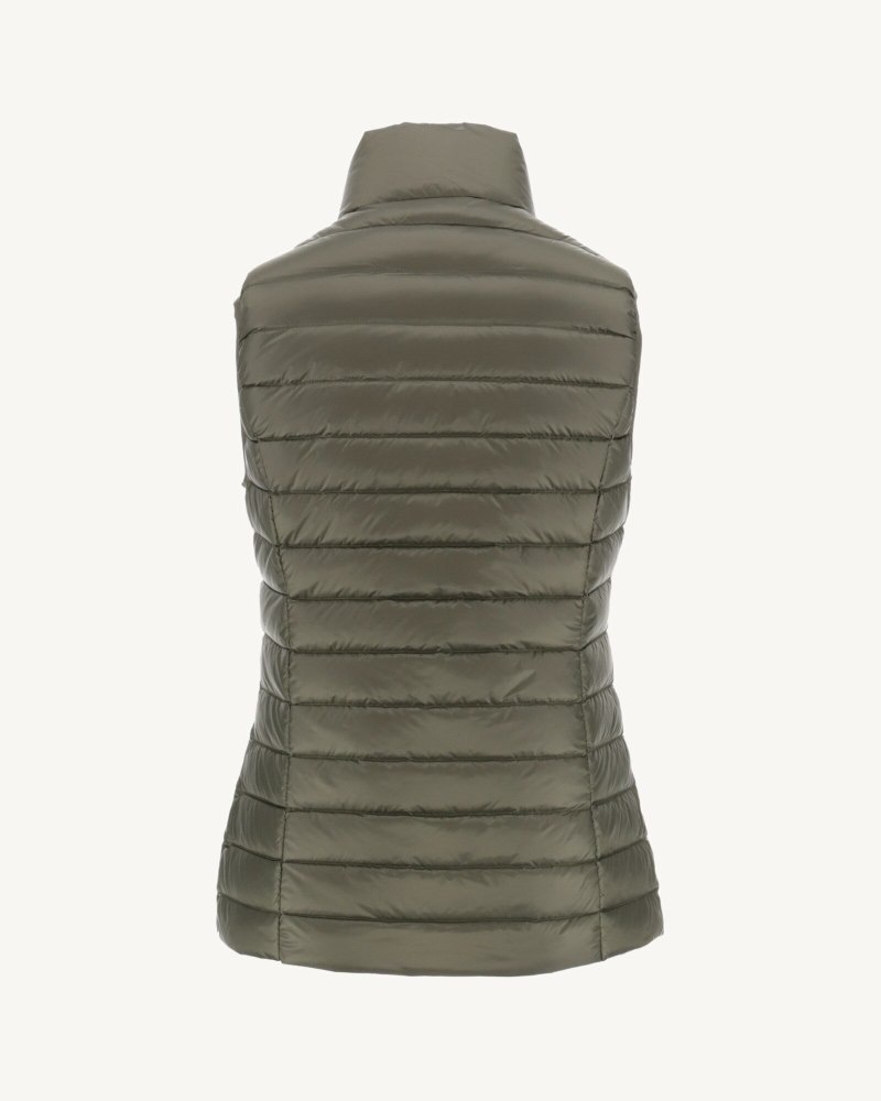 JOTT Lightweight Sleeveless Seda Ženske Donje Jakne Maslinasto Zelene | NFA-2306